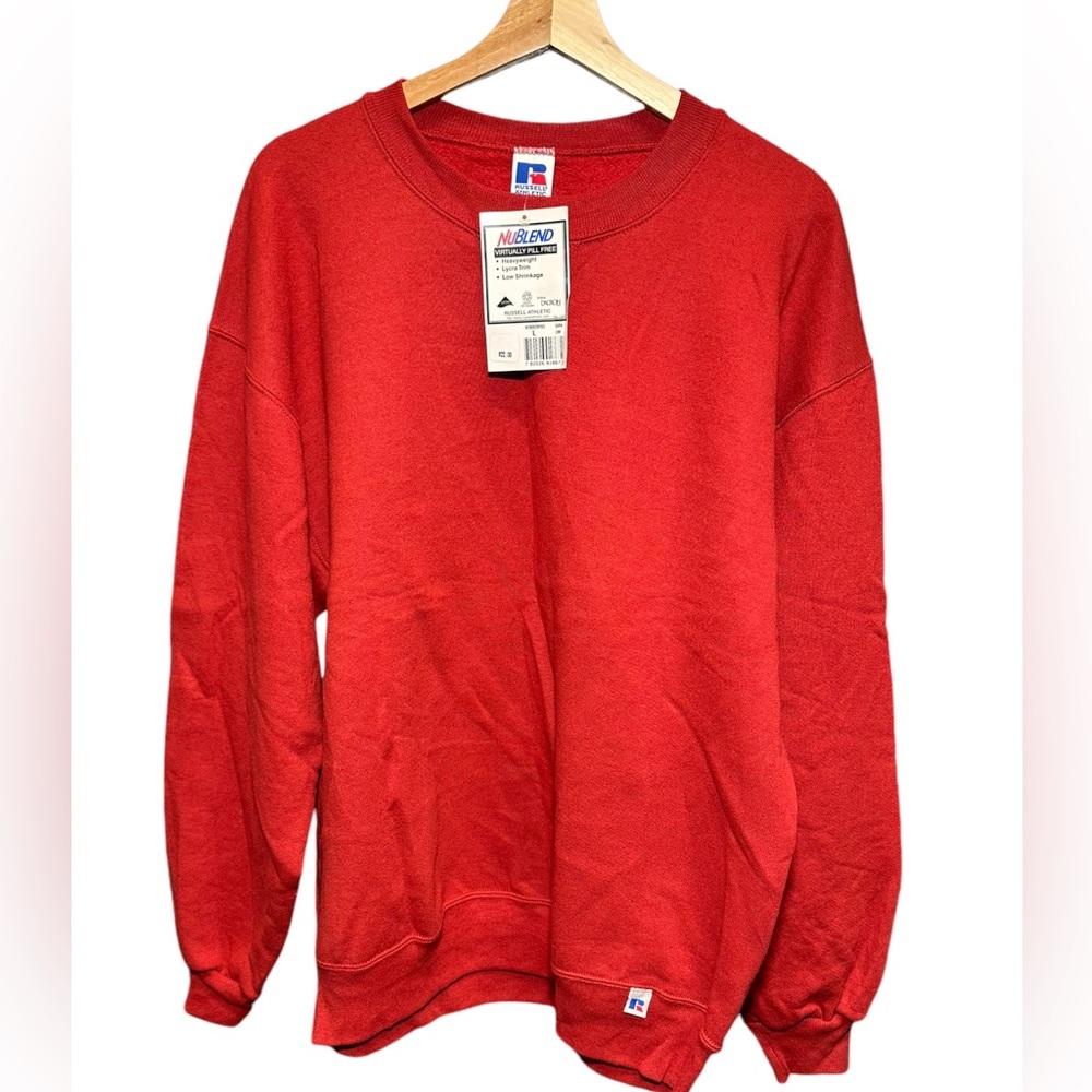 Vintage  Russell Athletic Crewneck Sweatshirt Mens Size Large  Made  In USA  NWT